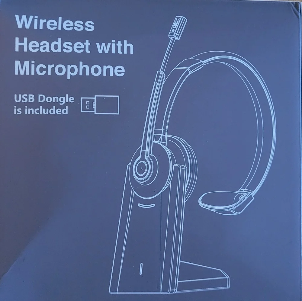 Earbay Wireless Headset with Microphone - Black
